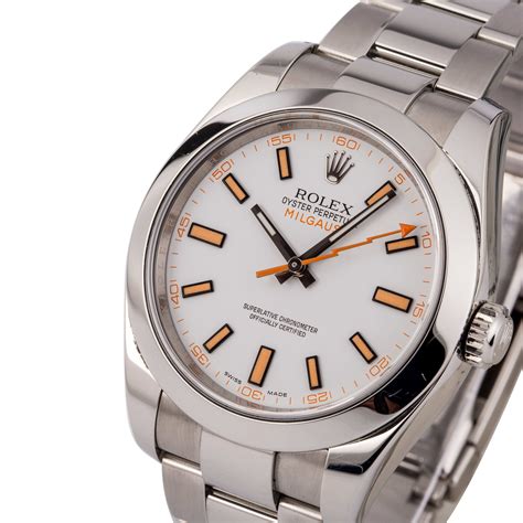 rolex milgauss white discontinued|rolex milgauss watches.